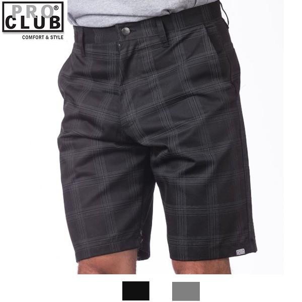 プロクラブ PRO CLUB チェック 短パン ショーツ/Plaid Cargo Shorts：（2...