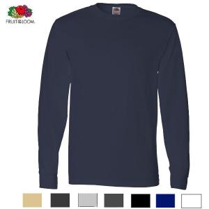 【米USA企画】フルーツオブザルーム 長袖Tシャツ 5オンス(FRUIT OF THE LOOM) HD Cotton Long Sleeve T-Shirt｜thelargestselection