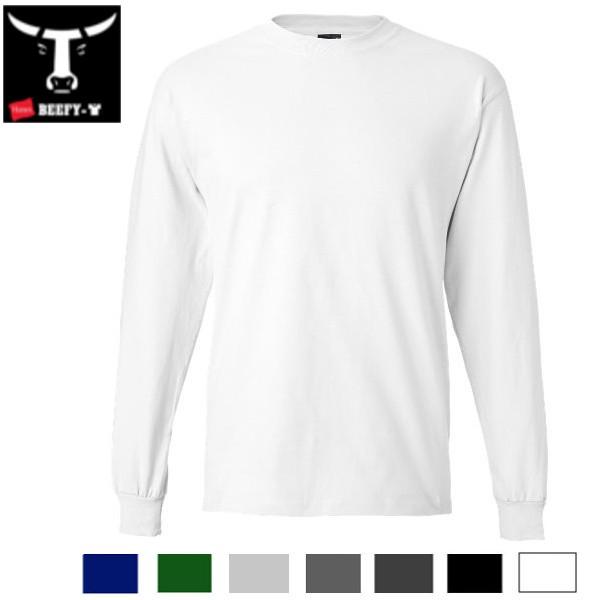 ヘインズ ビーフィー 長袖TシャツHanes Beefy  L/S T-SHIRT(7色 )5186