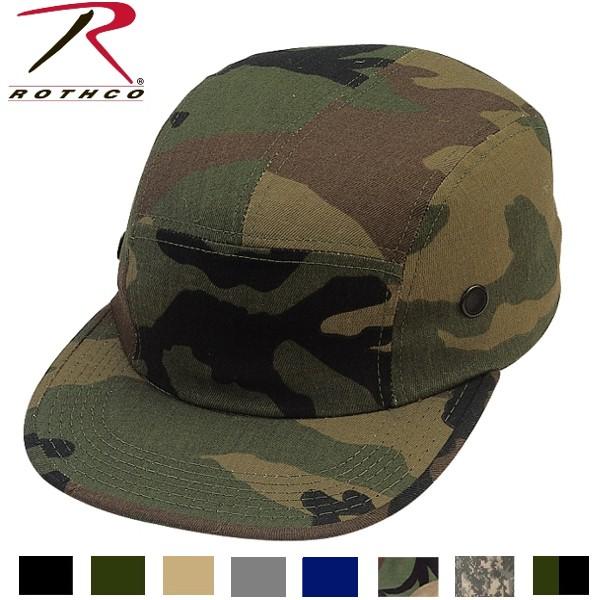 ロスコ ストリートキャップ(綿xポリ/ツイル)Rothco 5 Panel Military Str...