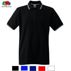 【UK】フルーツオブザルーム(FRUIT OF THE LOOM)ティップライン ポロシャツTipped polo - SS250｜thelargestselection