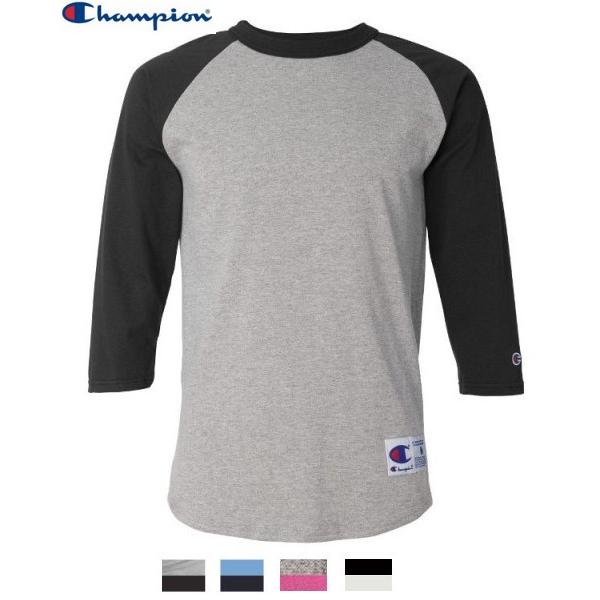 チャンピオン7分袖TシャツChampion  3/4 Raglan Baseball T-Shirt...