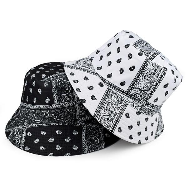 ペイズリー柄 バケット ハット Bucket Hat (2色)バンダナ柄
