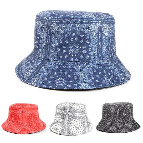バンダナ柄 バケット ハット Bucket Hat (4色)メンズ カジュアル ハット ペイズリー ...