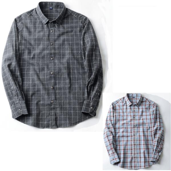 チェック 長袖 シャツ ネルシャツ ライトウエィト【サイズL〜4XL】【送料無料】