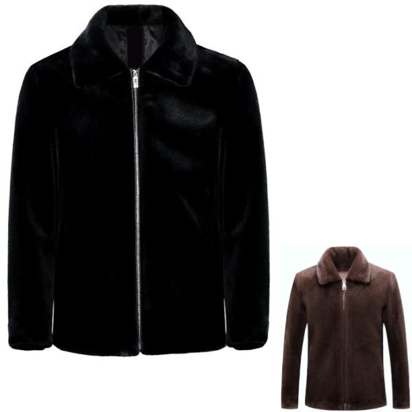 フェイクファー ジャケット jacket Size L〜3XL