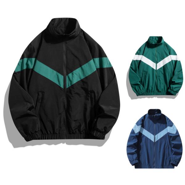 ナイロン ジャケット ウインドブレーカー フロントｖ字切替 nylon jacket