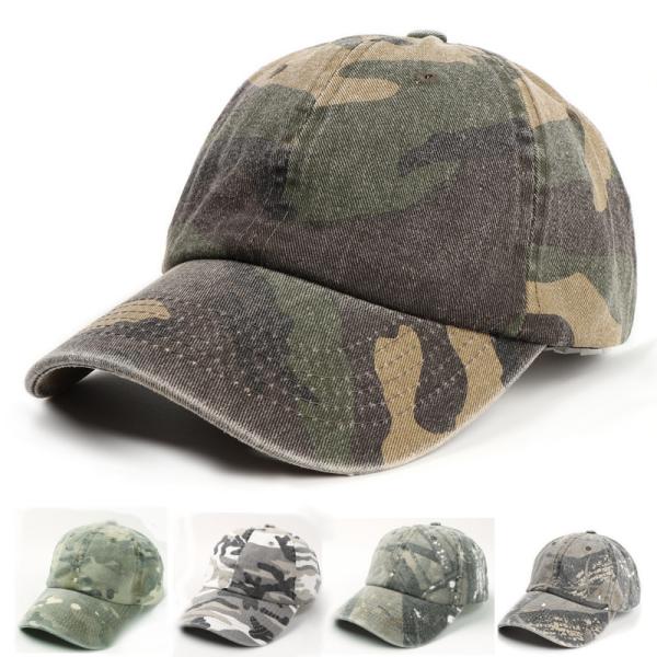 迷彩 ヴィンテージ カモフラージュ キャップ camo cap(4色)