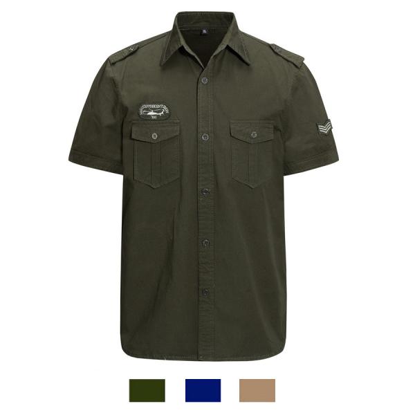 ミリタリー ショートスリーブ ヴィンテージ シャツ VINTAGE ARMY SHIRT アーミシャ...