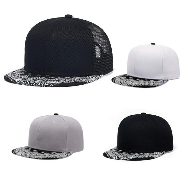 バンダナ柄 スナップバック ペイズリー キャップ Bandana Snapback CAP