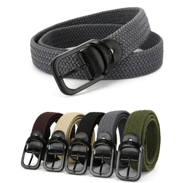 エラスティック メッシュ バックル ベルト Buckle Belt:（5色）