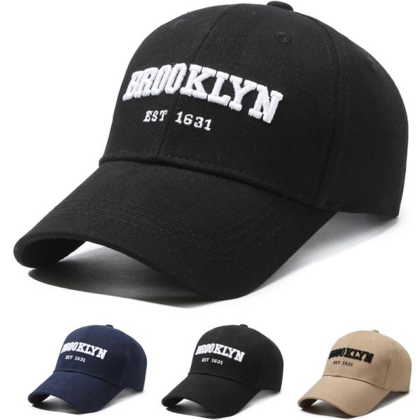 コットン ベースボール キャップ ブルックリン ロゴ Brooklyn Baseball Cap