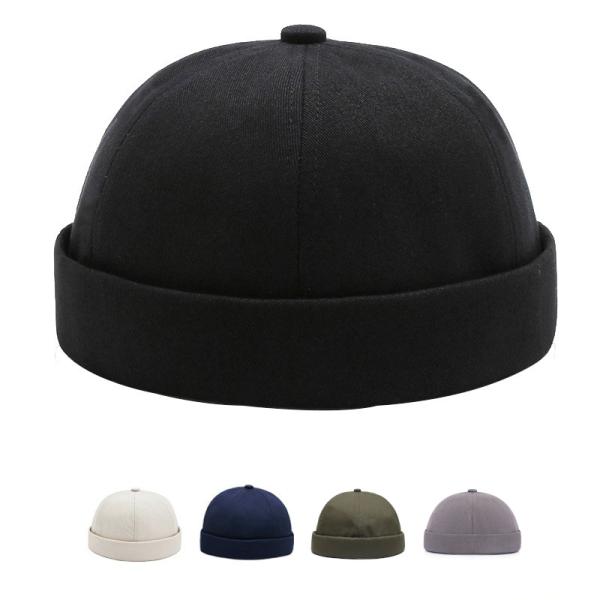 コットン ツイル ロールキャップ Rolll Cap ツバなし帽(5色)