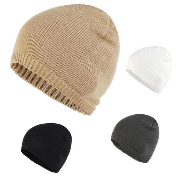 ニット ビーニー 帽 ドーム ニットキャップ (4色)