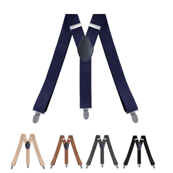 サスペンダーY型 太さ3.5センチ Elastic Y-Back Pant Suspenders（5...