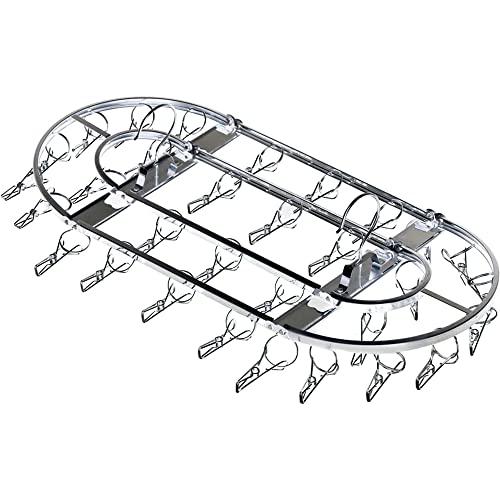 下村企販 壊れにくくて永く使える ピンチハンガー 楕円型32ピンチ 日本製 ステンレス製 サビにくい...