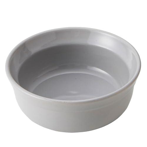 TAMAKI ペット用食器 アペティ 犬用丸 L グレー 直径13.2×高さ5.5cm 390ml ...