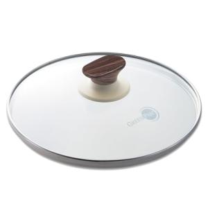 グリーンパン ガラス 蓋 24cm 全面物理強化 ウッドビー 専用 ツマミ 熱くならない ウッド調 CW002466-002
