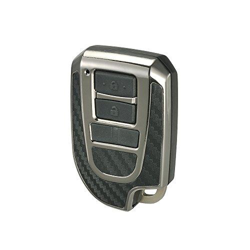 カーメイト 車用 キーケース トヨタ D ブラックメッキ × カーボン調  ハイエース スペイド ポ...