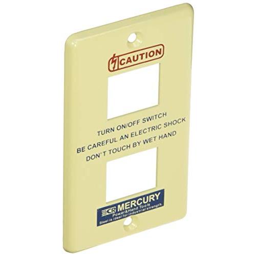 キーストーン デザイン小物 アイボリー マーキュリー スイッチプレート 2ヶ口 MESWPL2I