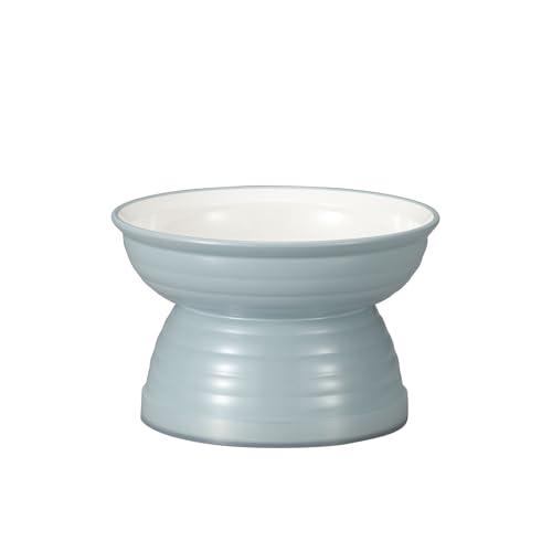 宮本産業 ペット食器 みやわん 脚付きフードボウル クリーンコート加工 ブルー 約235ml