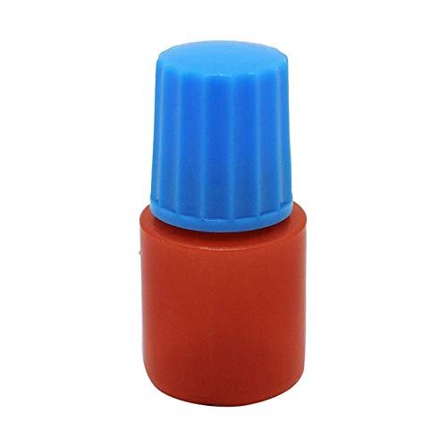 エムアイケミカル 点眼容器ノーベル3号(未滅菌) 10CC(100ポンイリ) 本体:茶 キャップ:青