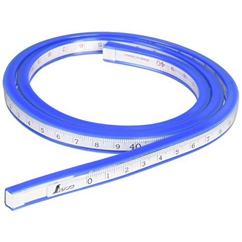 シンワ測定(Shinwa Sokutei) 自在曲線定規 目盛付き 80cm 74853