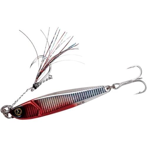 ハヤブサ(Hayabusa) メタルジグ FS415 ジャックアイ エース 60g #8 流血シルバ...