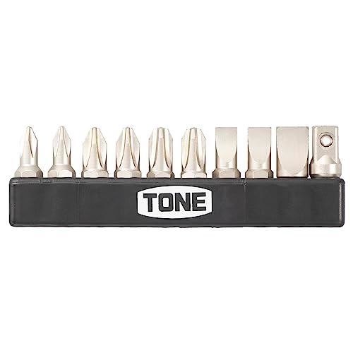 トネ(TONE) ドライバー&amp;アダプタービットセット BTPM10S ビット差込 &amp;6.35mm(1...