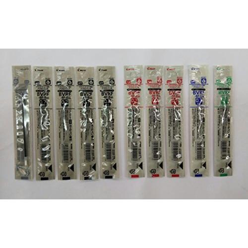 パイロット 油性ボールペン替芯 細字0.7mm 黒5本・赤3本・青1本・緑1本 BVRF-8F-B/...