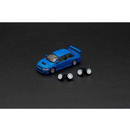 BM CREATIONS 三菱 ランサー エボリューション VII ブルー RHD 64B0088
