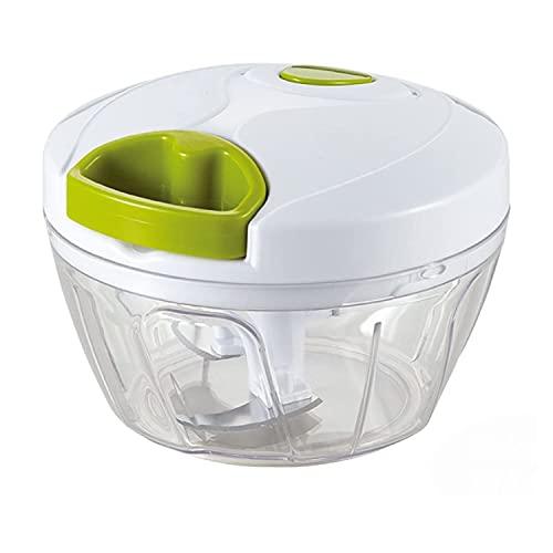 竹原製缶 みじん切り器 野菜 チョッパー ホワイト 直径12.5cm×高さ9cm 簡単ひもを引くだけ...
