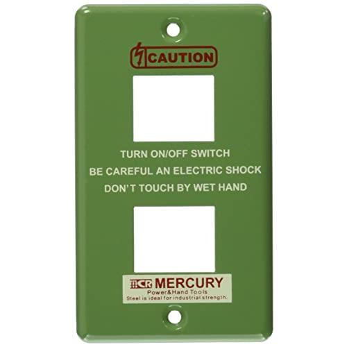 キーストーン デザイン小物 カーキ マーキュリー スイッチプレート 2ヶ口 MESWPL2K