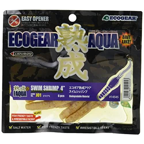 エコギア(Ecogear) ワーム 熟成アクア スイムシュリンプ 4インチ 96mm オキアミ J0...