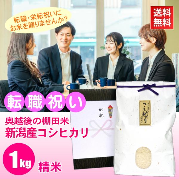 転職 プレゼント お米 1kg 新潟産コシヒカリ 精米 棚田米 高級銘柄米 新潟米 人気 お礼の品 ...