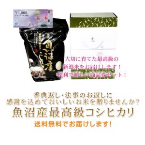 香典返し 法事のお返し 半返し 魚沼産コシヒカ...の詳細画像1