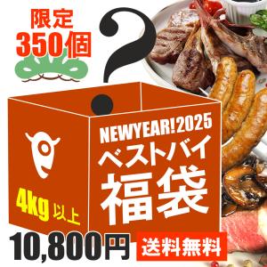 (送料無料) 350個限定！ミートガイ ベストバイ福袋2025 重量4kg超 ! 肉福袋 お正月 新年