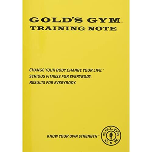 ゴールドジムGOLD'S GYM トレーニングノートA5サイズ104日分/イエロー