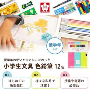 サクラクレパス 色鉛筆 12色 小学生文具 G...の詳細画像1
