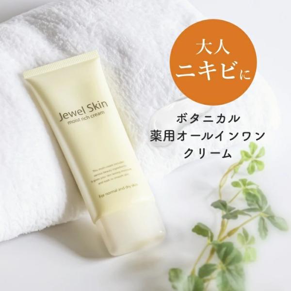 大人ニキビ オールインワン ジュエルスキン 薬用モイストリッチクリーム 100g 医薬部外品《送料無...
