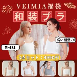 VEIMIA和装ブラ【3点入り】 2024ブラジャー福袋   大きな胸を小さく見せるブラ 脇高 脇肉ブラ 補正下着 福袋2024