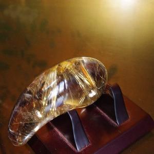 theory xyz ルチルクォーツ 置物 母岩(結晶)入り ゴールドルチル 原石