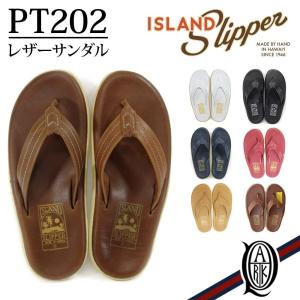 正規取扱店 ISLAND SLIPPER PT202 レザーサンダル 7色 アイランドスリッパ メンズ レディース クラシック トング BUFF/WHITE/BLACK/NAVY｜thepark