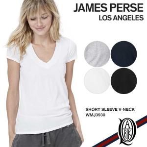 正規取扱店 JAMES PERSE レディース WMJ3930 半袖深Vネックカットソー4色 (ジェームスパース)｜thepark