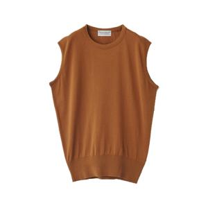 JOHN SMEDLEY S4553 レディース 30G ノースリーブ ニット GINGER｜thepark