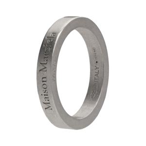 【正規取扱店】Maison Margiela ロゴリング 3mm  SILVER メゾン マルジェラ｜thepark