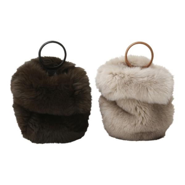 正規取扱店 beautiful people 16-17A/W fox fur glove bag ...