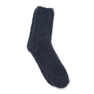 正規取扱店 Barefoot Dreams メンズ 537 CozyChic Men's Socks NAVY (ベアフットドリームス)｜thepark