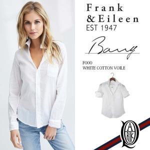 正規取扱店 Frank&Eileen BARRY F000 レディースシャツ WHITE COTTON VOILE フランクアンドアイリーン バリー｜thepark