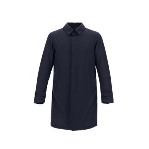 HERNO ヘルノ メンズ GORE-TEX 定番 ダウン入りステンカラーコート Laminar 9201 NAVY｜thepark